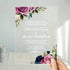 mystic garden jewel tone acrylic wedding invitations CWIA111